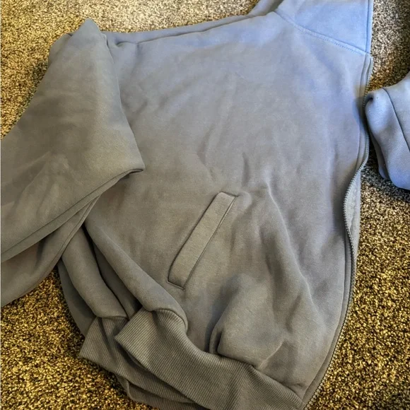 Women's Blue Hoodie and Joggers Set - Picture 2 of 3